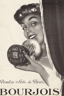 Bourjois (Cosmetics) 1952 Soir De Paris Powder, Brénot