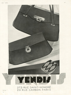 Yendis (Handbags) 1930 Powder Compact, Art Deco Style