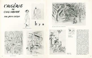 L'Algérie de Chas Laborde, 1938 - impressions graphiques, Texte par Jean Cassou, 5 pages
