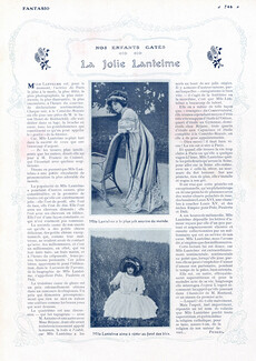 La Jolie Lantelme, 1908 - Biography, Texte par Pickles