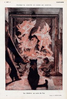 Chéri Hérouard 1919 "Le Théatre au coin du Feu" Dancers in the Hearth, Cat