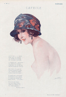 Léo Fontan 1923 "Caprice" Portrait, Topless