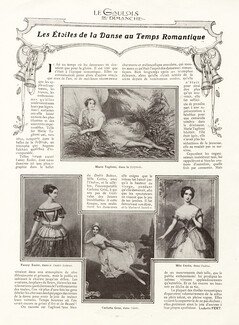 Les Etoiles de la Danse au Temps Romantique, 1912 - Marie Taglioni, Fanny Essler, Carlotta Grisi, Melle Cerito, Texte par Ludovic Fert
