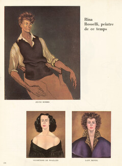 Rina Rosselli 1952 Comtesse Anna De Noailles, Lady Mendl, Portraits