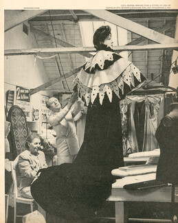 Cecil Beaton 1946 Fitting, Costumes for Lady Windermere's Fan, Photo George Hoyningen-Huene