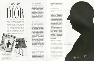 L'Age Dior 1947-1957, 1987 - Christian Dior Tribute, They remember, 4 pages