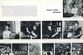 Lorsque les femmes collectionnent, 1953 - Collectors, Louise de Vilmorin, Comtesse de Polignac, Denise Tual, Mrs Lazard, Princesse Bassaraba de Brancovan