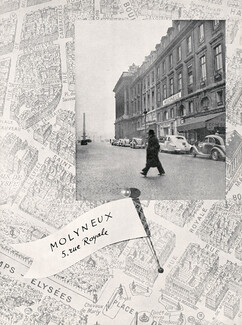 Molyneux 1948 Jane Blanchot, Nina Ricci, Florence, Stores