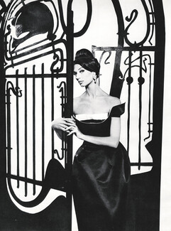 Serge Matta 1959 Evening Gown, Strapless Dress, Photo Guy Bourdin