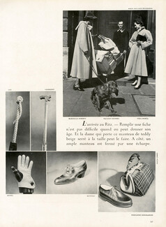 Hermès, Véra Boréa, Marcelle Dormoy 1948 "L'arrivée au Ritz", Photo Jean-Louis Moussempès