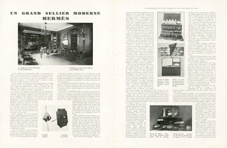 Le Grand Sellier Moderne - Hermès, 1926 - Cabinet de Travail, Ombrelles, Trousse de Voyage, Cannes, Texte par René Chavance, 3 pages