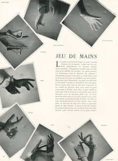 Hermès, Alexandrine, Perrin, Aris, Knizé (Gloves) 1948 Photo Clifford Coffin