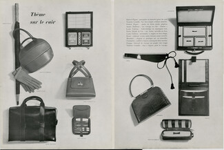 Louis Vuitton, Morabito, Violette Cornille, André Dallioux, Robert Piguet, Kirby Beard 1948 Fashion Goods, Bags