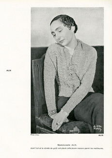 Mademoiselle Alix (herself) 1934 Photo Madame D'Ora