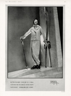 Jean Patou 1930 Skiing Costume, Photo Demeyer