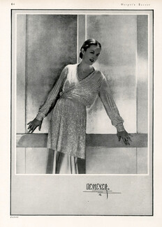 Jean Patou 1930 Lamé Gown, Photo Demeyer