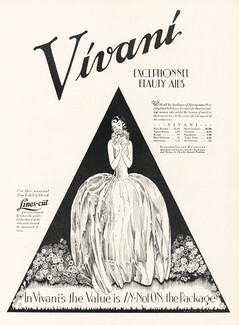 Vivani (Cosmetics) Benjamin Leland & Company 1927