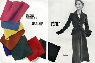 Bianchini Férier 1952 Jean Dessès, Velvet dress, Photo Philippe Pottier