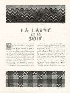 La Laine et la Soie, 1925 - Rodier, Tassinari & Chatel, Ducharne, Coudurier, Lucien Bouix, Bianchini Férier, Maurice Lauer, Text by Pierre Hamp, 11 pages