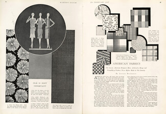 American Fabrics, 1927 - Cheney Brothers The Van Dongen Prints, Texte par Lucile Buchanan