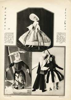Stefania Lazarska's A.A.P. fetishes/yarn dolls 1927 Boudoir Dolls, La Parisienne de Mignapouf, Bouffon, Matelot américain, Marianne, Theatre Costume