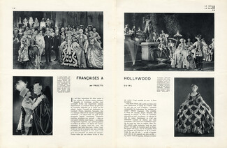 Françaises à Hollywood, 1936 - George Barbier Costumes "Monsieur Beaucaire" Rudolph Valentino, Paulette Duval, Arlette Marchal, Irène Bordoni, 4 pages