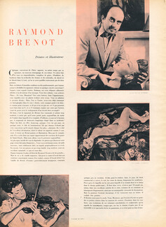 Raymond Brénot, 1945 - Artist's Career, Text by Maurice Lemonnier, 2 pages
