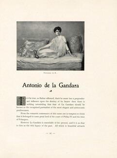 Antonio de la Gandara, 1910 - "From Paris" Limited Publication, Mlle Polaire, Madeleine Dolley, Text by Gabriel Domergue, 13 pages