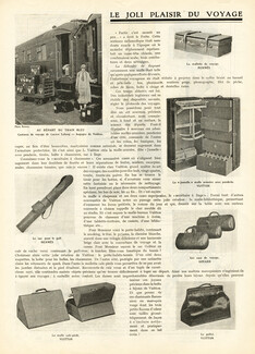 Le Joli Plaisir du Voyage, 1926 - Louis Vuitton, Hermès, Goyard Ainé Luggage, Train Bleu, Text by Pierre de Trévières, 2 pages