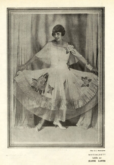 Jeanne Lanvin 1927 Mistinguett as Fashion Model, Photo Manuel Frères