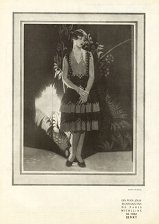Jenny 1927 "The Most Beautiful Mannequins of Paris" Micheline Fashion Model, Photo Paul O'doyé