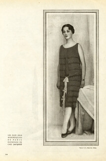 Jacquet 1927 "The Most Beautiful Mannequins of Paris" Raymonde Fashion Model, Photo Manuel Frères
