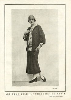 Nicole Groult 1924 "The Most Beautiful Mannequins of Paris" Louise Fashion Model, Photo Rahma