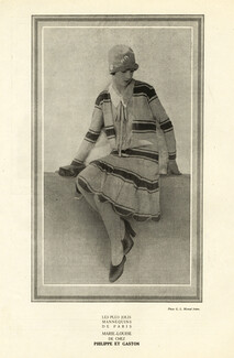 Philippe Et Gaston 1927 "The Most Beautiful Mannequins of Paris" Marie-Louise Fashion Model, Photo Manuel Frères