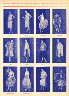 Bernard, Christiane, Donguy, Drecoll, Eugénie & Juliette, Jacquet 1926 Bal de la Couture, Fashion Show