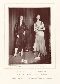 Pierre Imans (Wax Mannequins) 1929 Chéruit, Dinner Dress, Evening Gown