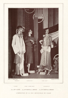 Pierre Imans (Wax Mannequins) 1929 Maison Agnès, Martial et Armand, Pajamas, Nightgown, Pyjamas