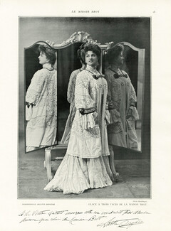 Miroir Brot (Mirrors) 1905 Arlette Dorgère, Autograph, Photo Reutlinger