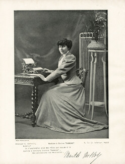 Hammond (Typewriters) 1905 Marthe Mellot, Autograph, Photo Mathieu-Deroche