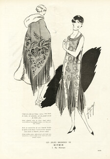 Kitmir 1925 Shawl, White Chiffon Gown