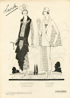 Lucile 1924 Suit, Fashion Illustration