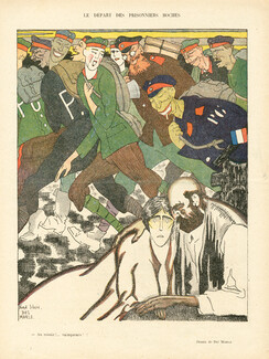 Félix Del Marle 1919 "Le Départ des prisonniers Boches"