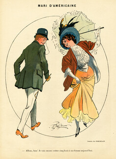 René Préjelan 1908 "Mari d'Américaine", Elegant