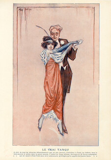 Fred Lewis 1913 "Le Vrai Tango" The Real Tango Dance, New York, Aristocratie "Les Quatre Cents"
