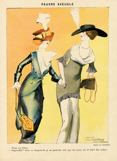 Lourdey 1912 "Pauvre Aveugle" The new fashion hats