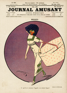 Portalez 1911 "Modes", Elegant Parisienne, Fashion Illustration