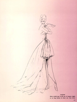 Paquin 1948 Raymond Baumgartner, evening gown