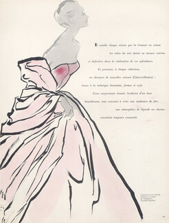Christian Dior 1953 Strapless dress, Coudurier Fructus Descher, Pierre Simon