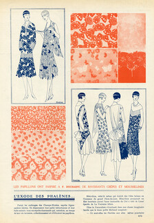 L'Exode des Phalènes, 1926 - Ducharne Textile Design, Text by Pierre de Trévières, 2 pages