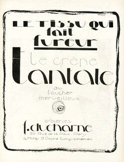 Ducharne 1925 Crêpe "Tantale"